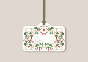 Berry Pom Pom Gift Tags