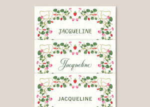 Berry Pom Pom Place Cards