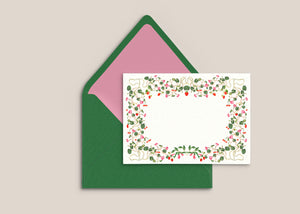 Berry Pom Pom Stationery