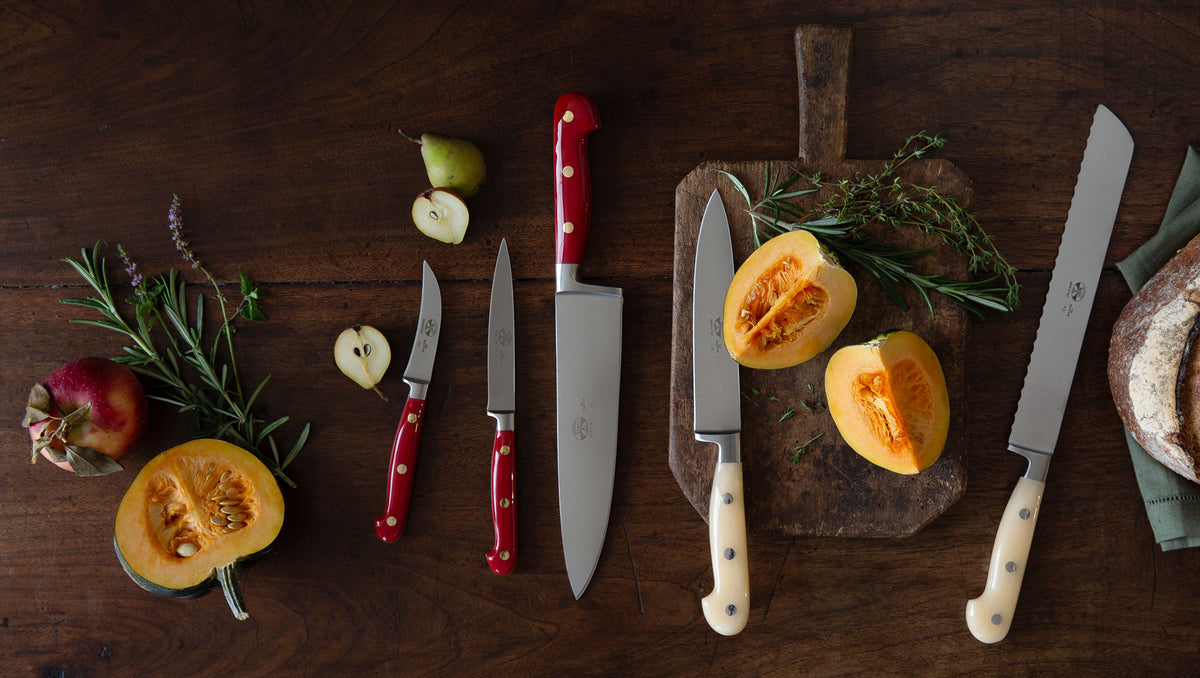 Insieme Knife Set, White, Set of 5