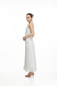 Beso De Luna Maxi Dress in White