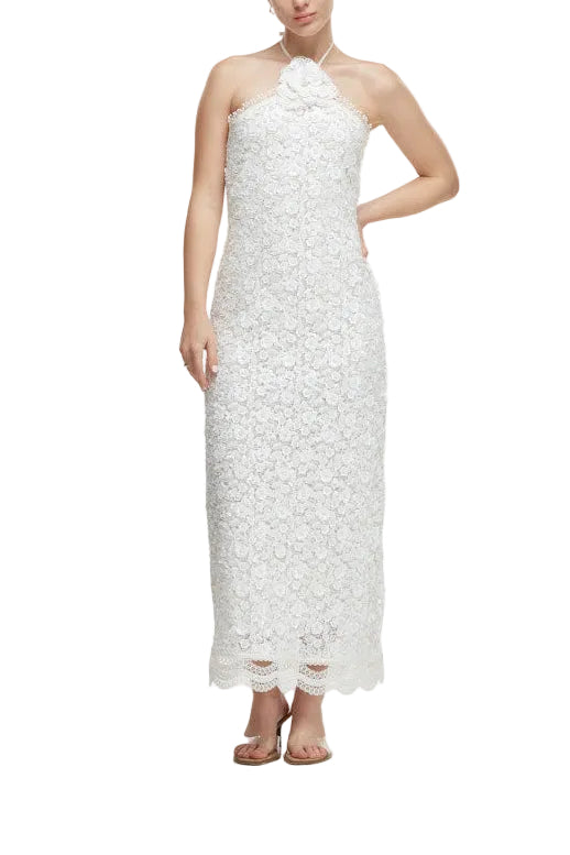 Beso De Luna Maxi Dress in White