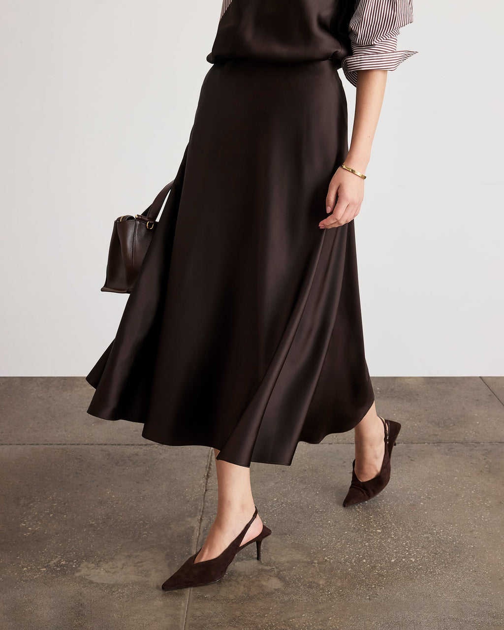 Beth Skirt in Dark Fig