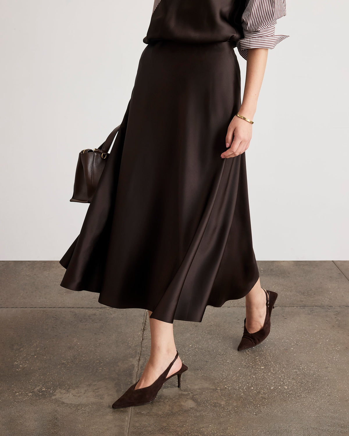 Beth Skirt in Dark Fig