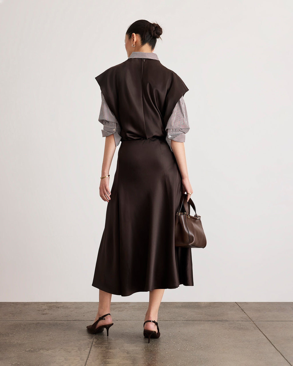 Beth Skirt in Dark Fig
