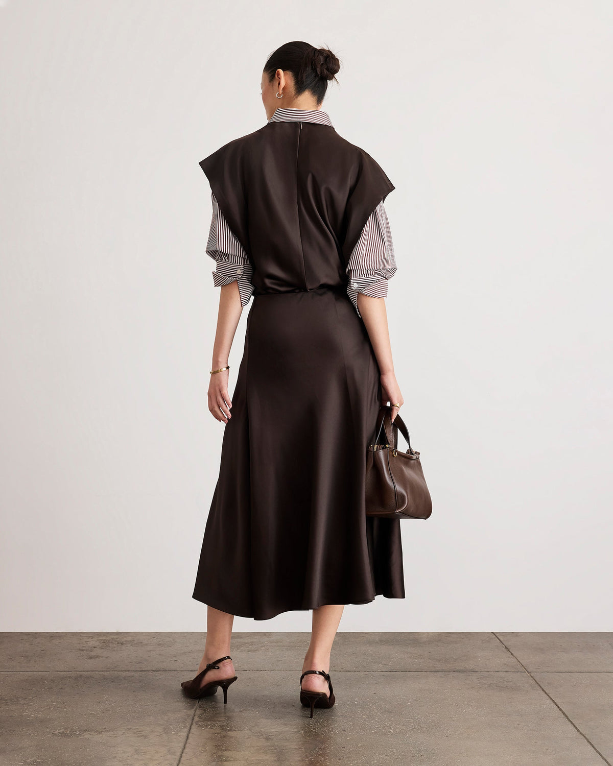 Beth Skirt in Dark Fig