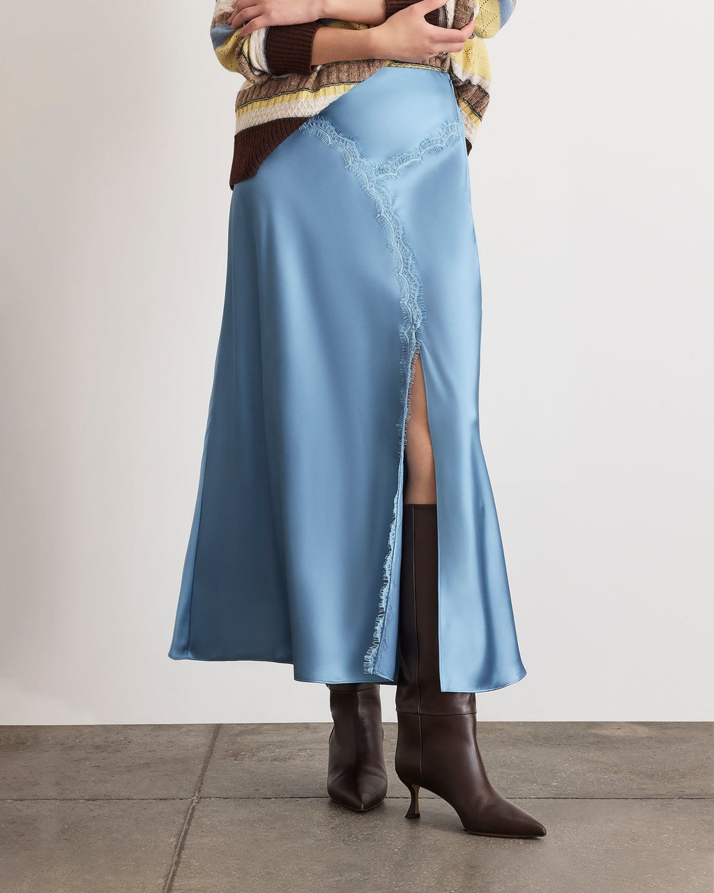 Bethany Skirt in Shadow Blue