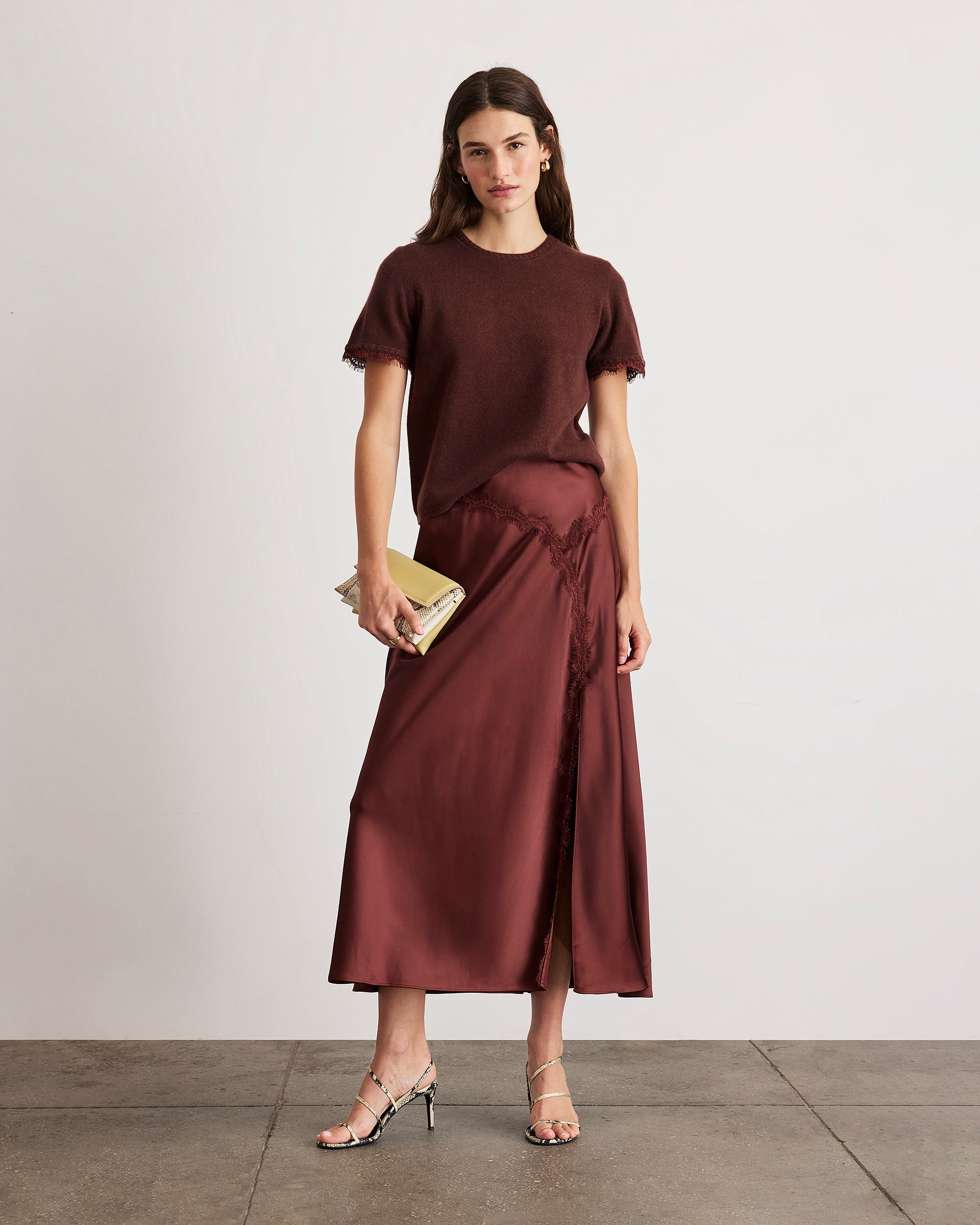 Bethany Skirt in Deep Redwood