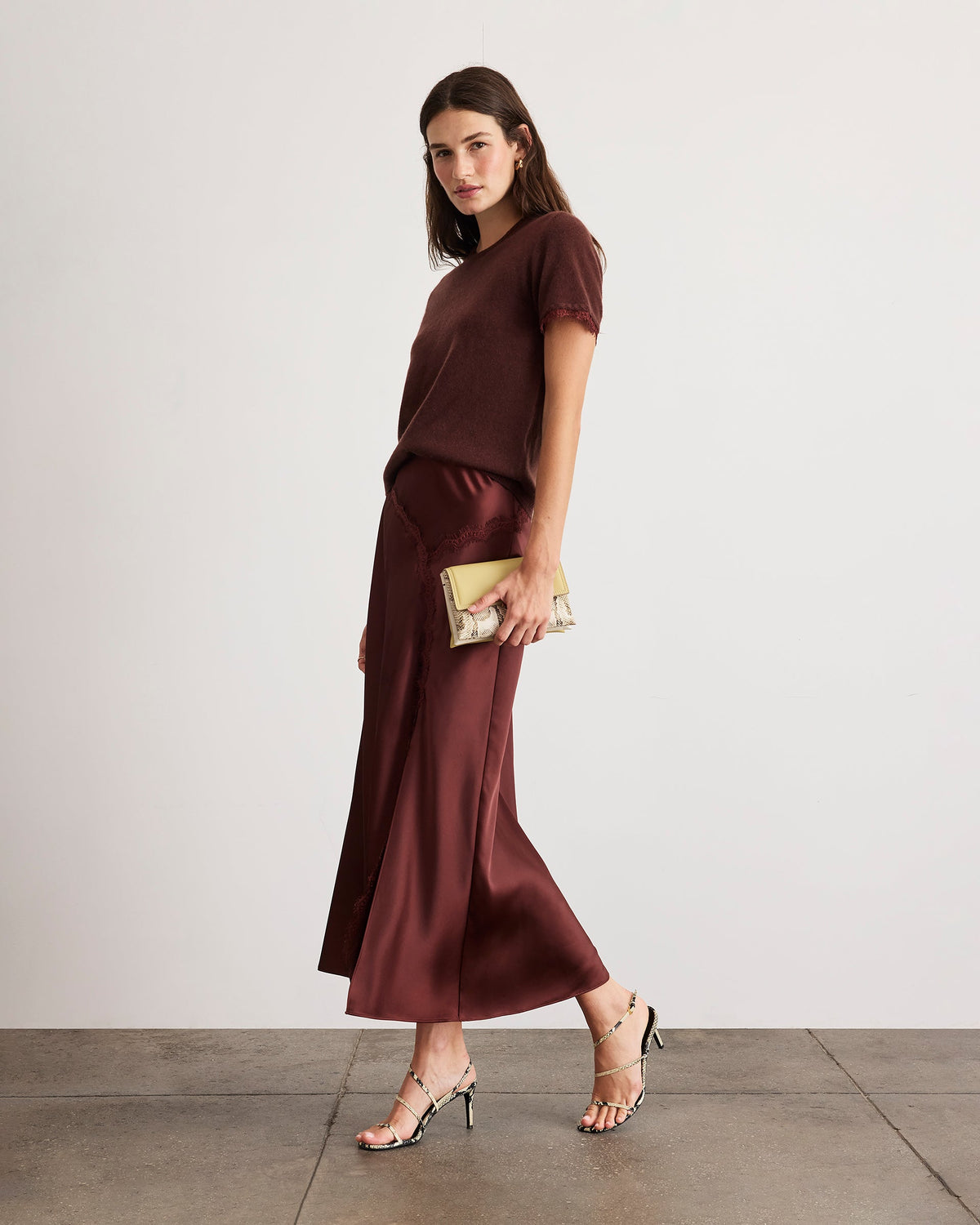 Bethany Skirt in Deep Redwood