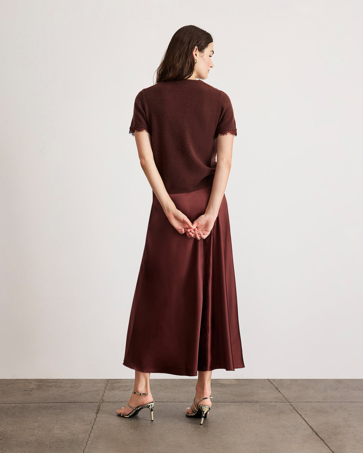 Bethany Skirt in Deep Redwood