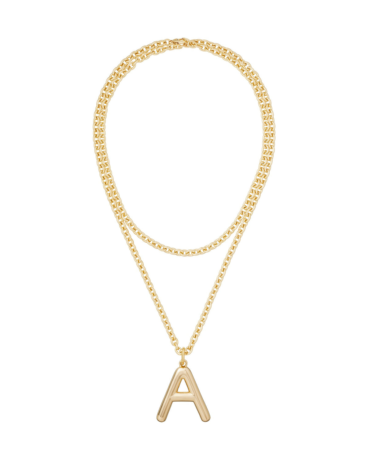 The Very Big Puffy Initial Necklace