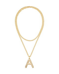 The Very Big Puffy Initial Necklace