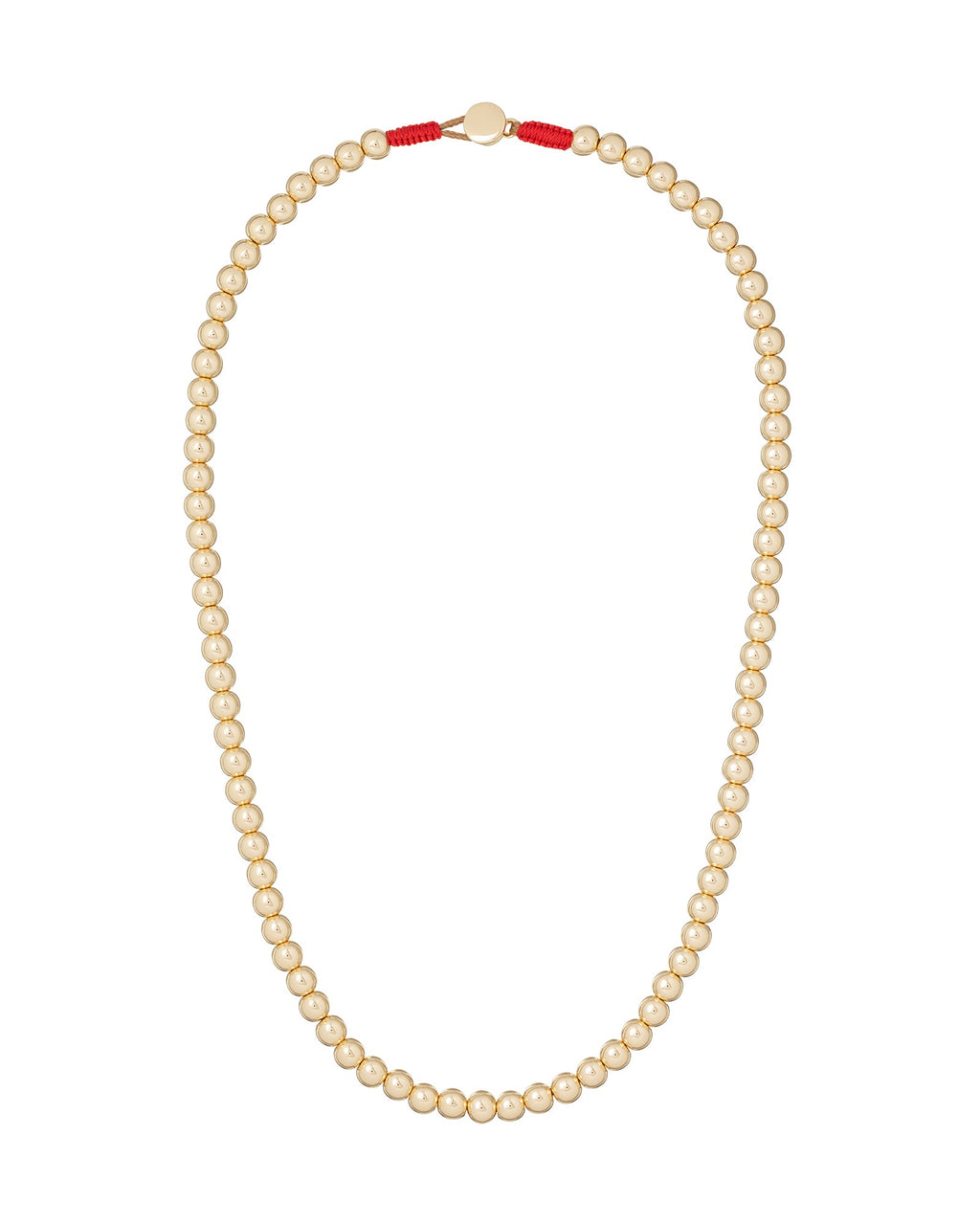 The Bigger Bead Necklace in Gold