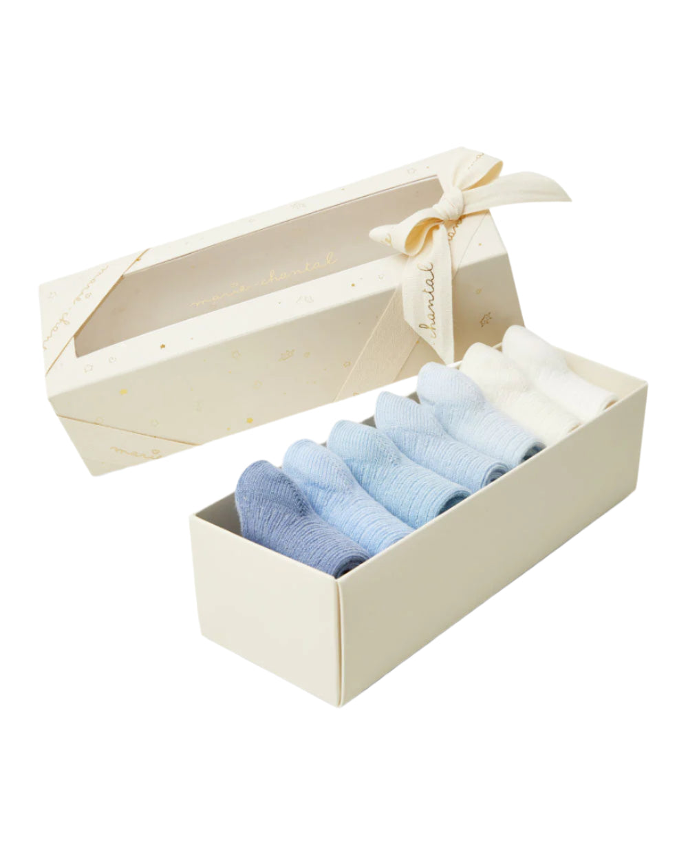 Bijou Socks in Blue, Set of 7