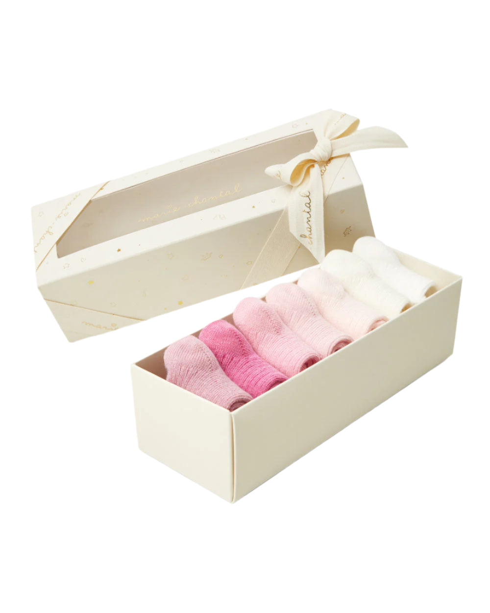 Bijou Socks in Pink, Set of 7
