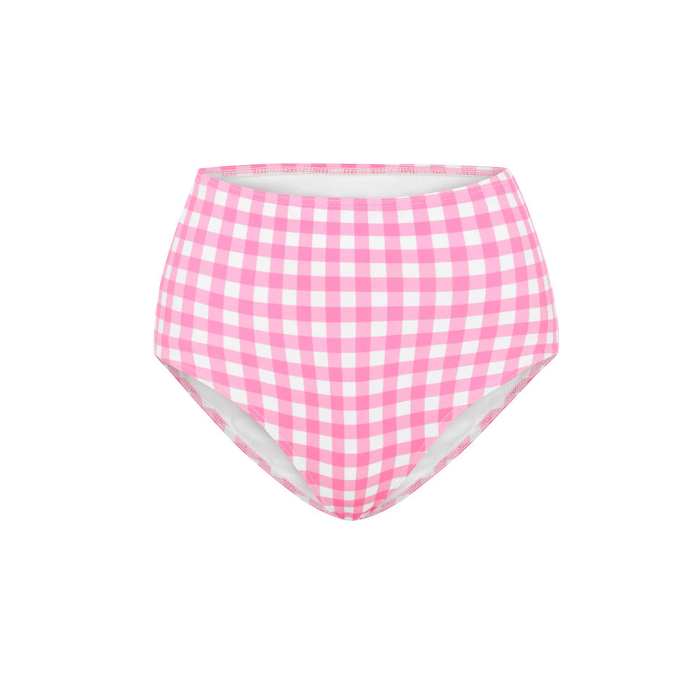 Blush Gingham High Waisted Bottom