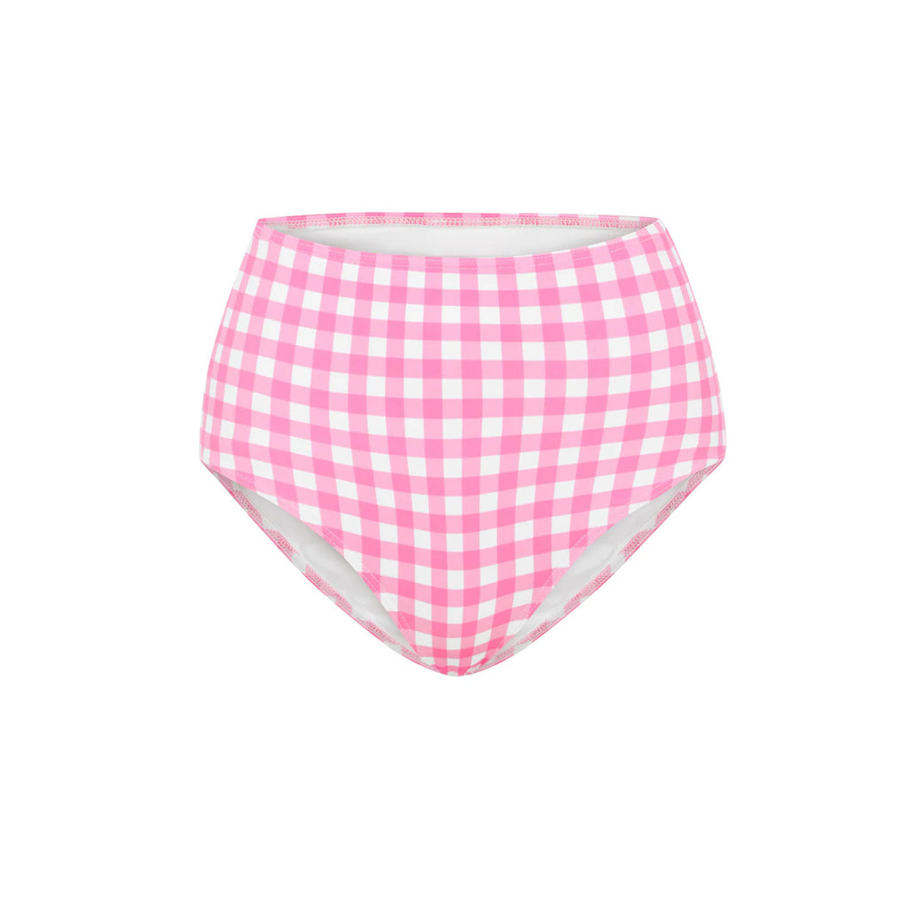 Blush Gingham High Waisted Bottom