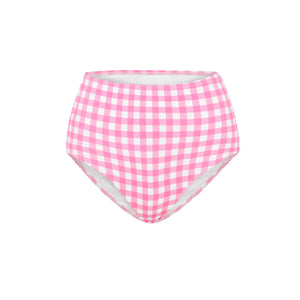 Blush Gingham High Waisted Bottom