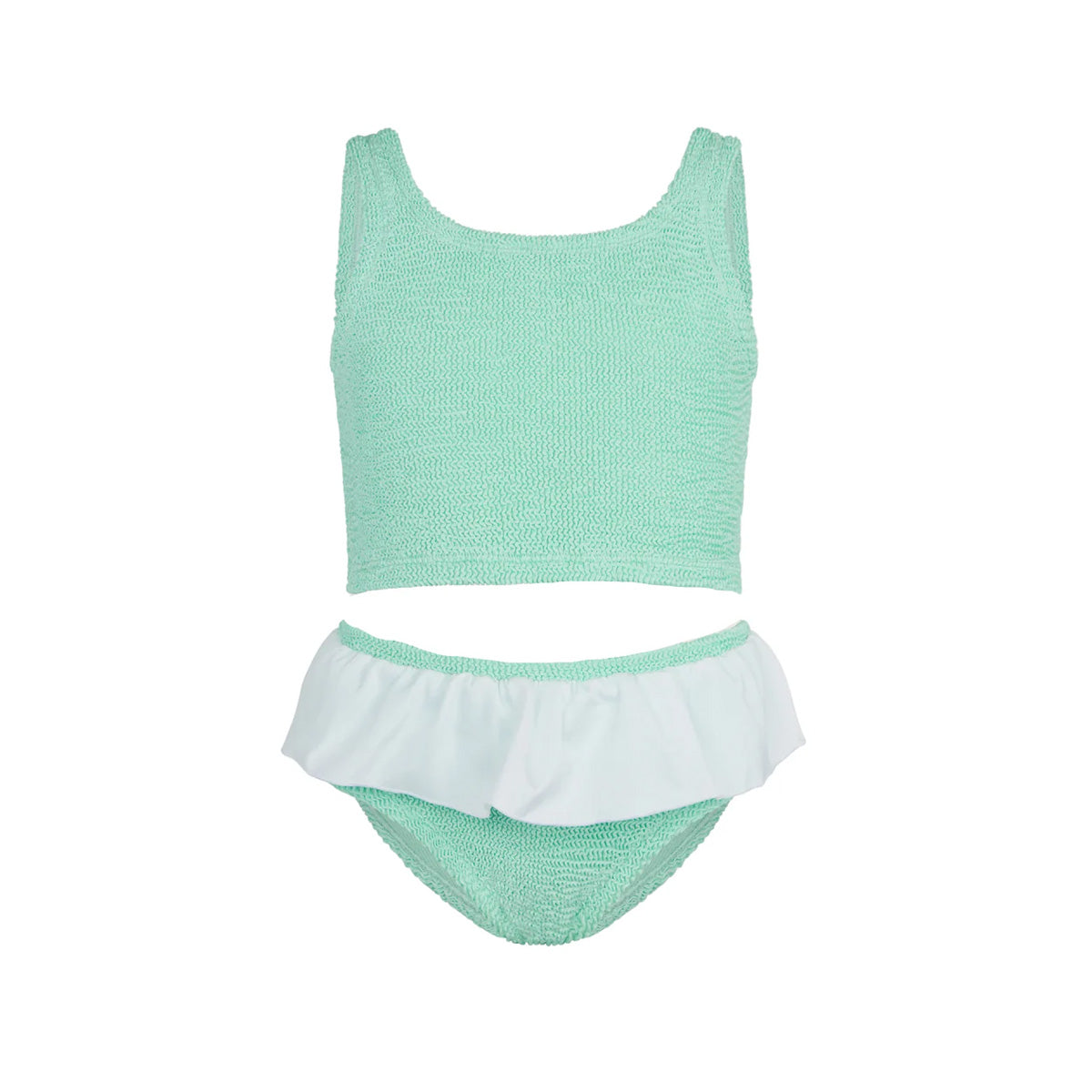 Kids Olive Bikini in Metallic Mint