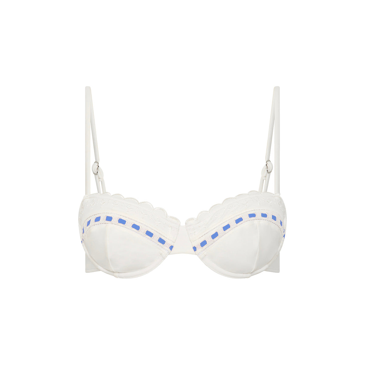 Pia Bikini Top in Vintage White