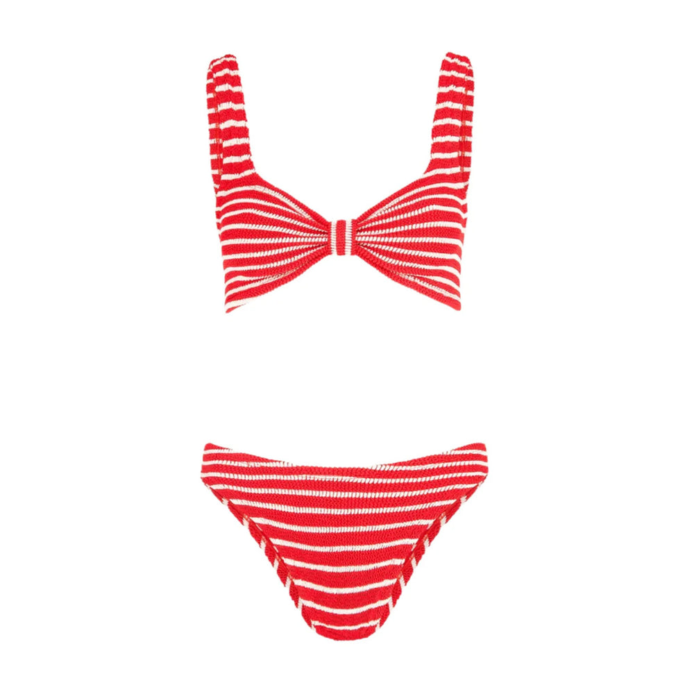 Bonnie Bikini in Red/White Stripe