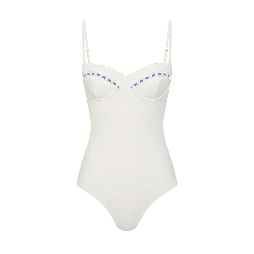 Pia One-Piece in Vintage White
