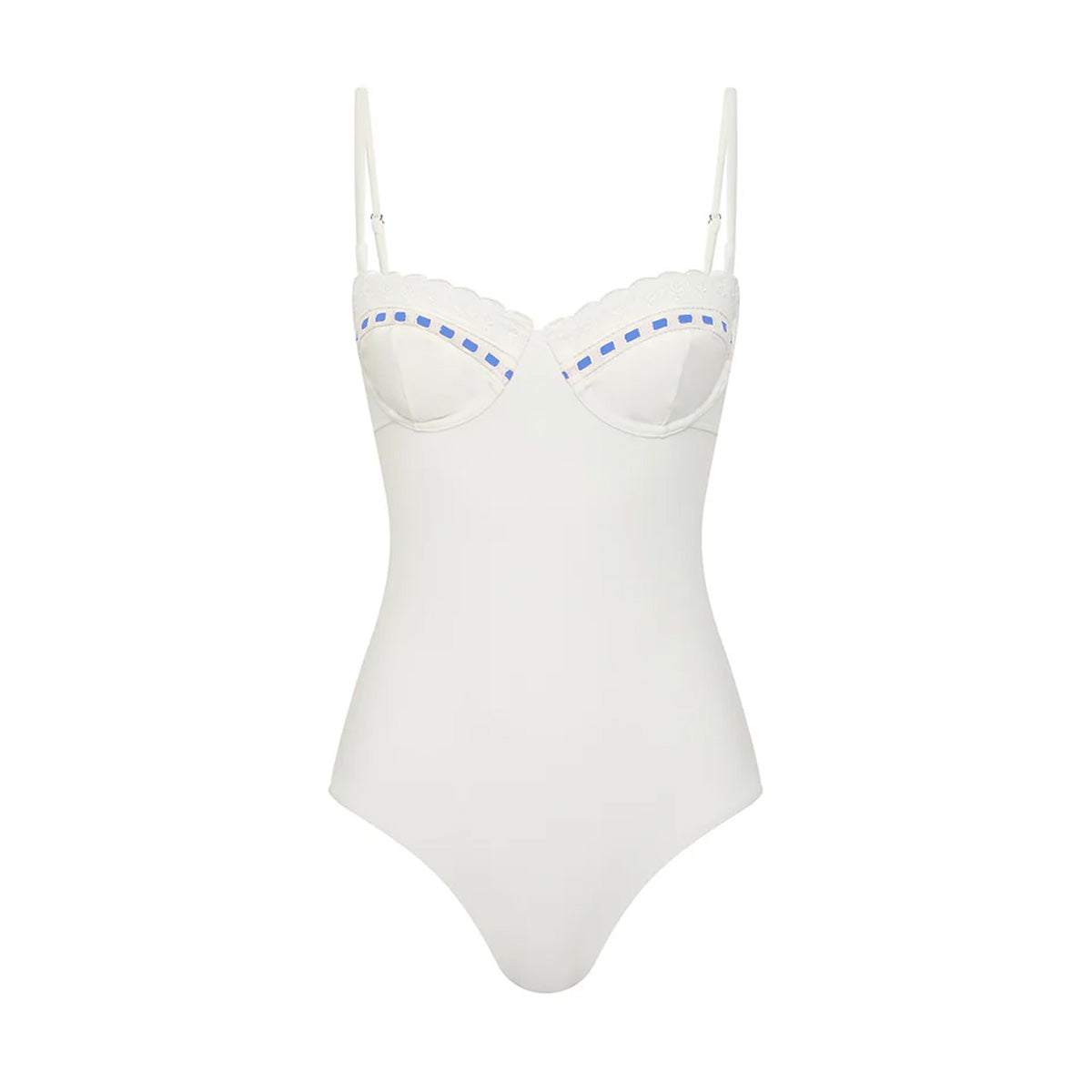 Pia One-Piece in Vintage White