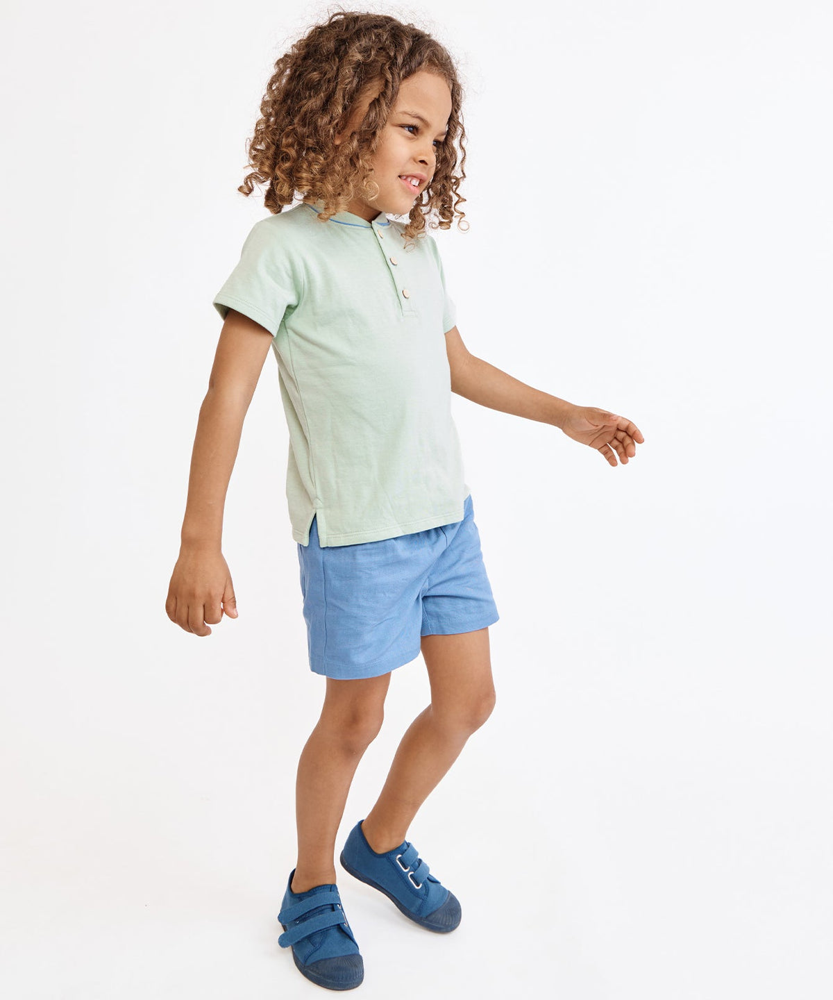 Bingo Short in Dusty Blue