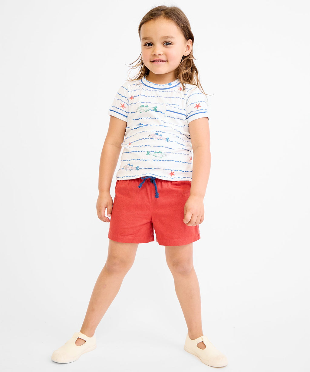 Bingo Short in Tomato