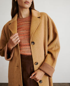 Bridget Coat in Camel Melange