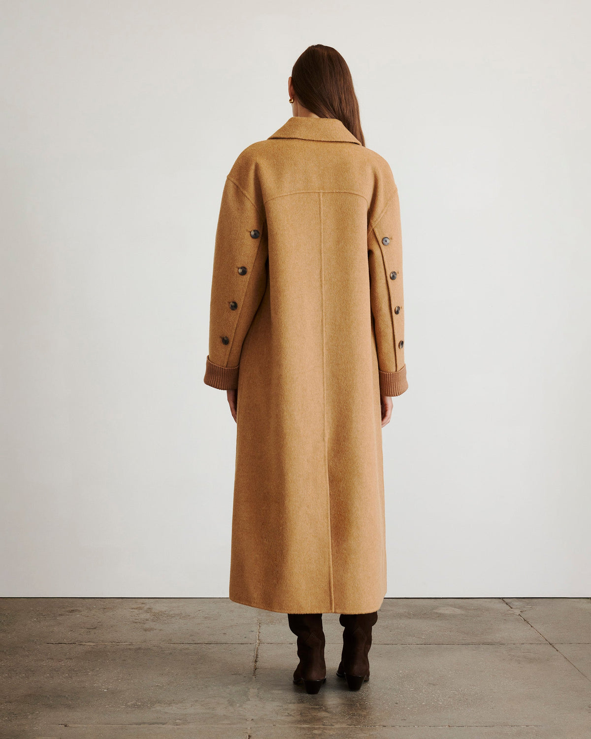 Bridget Coat in Camel Melange