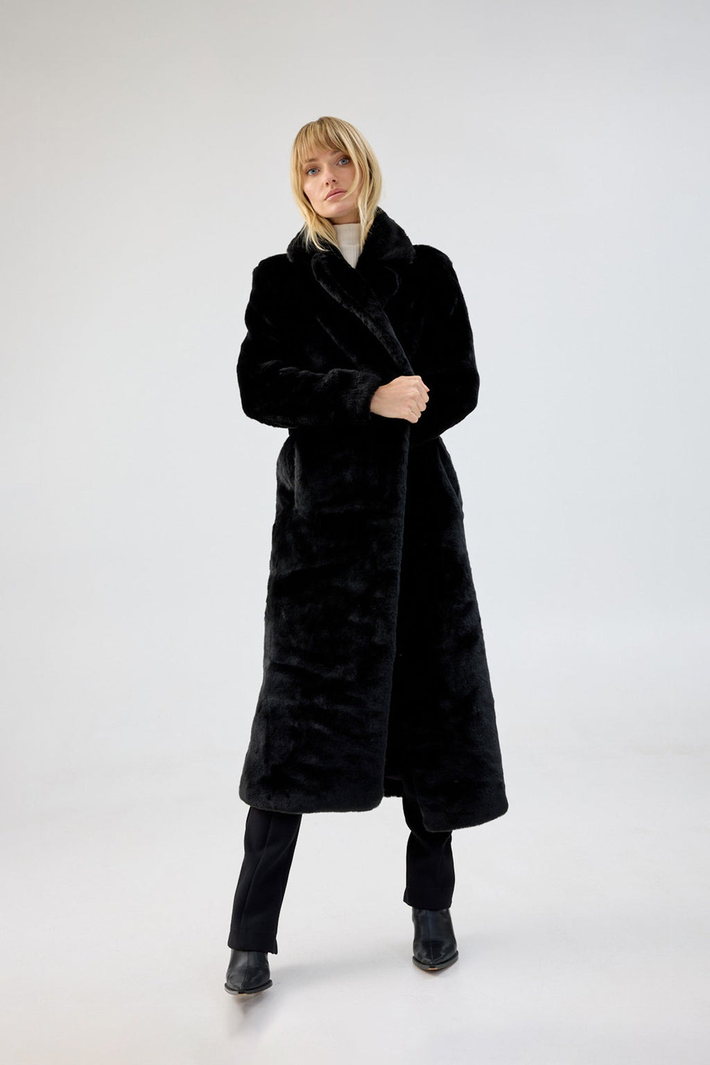 Black Bird Coat in Black