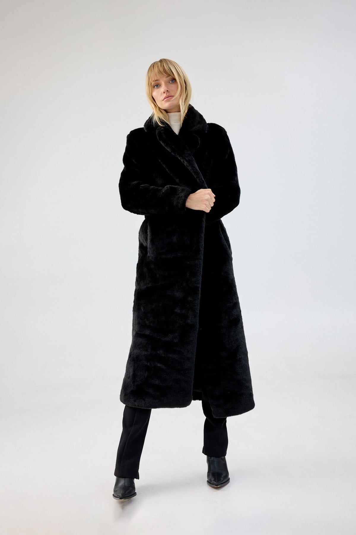 Black Bird Coat in Black