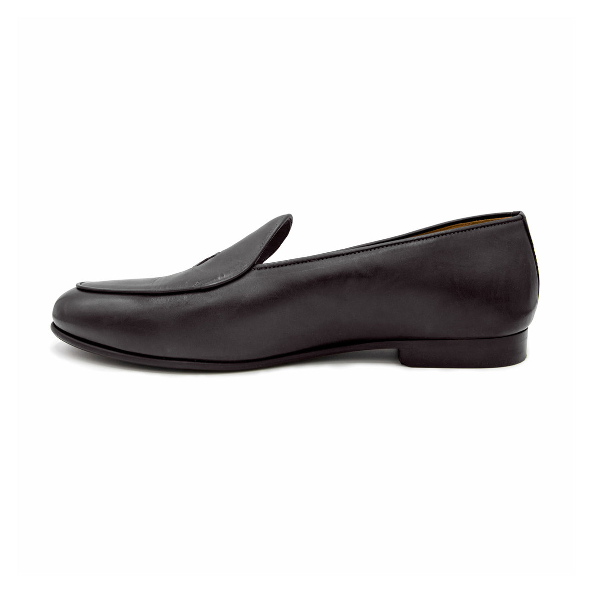 Men’s Black Leather Milano Loafer