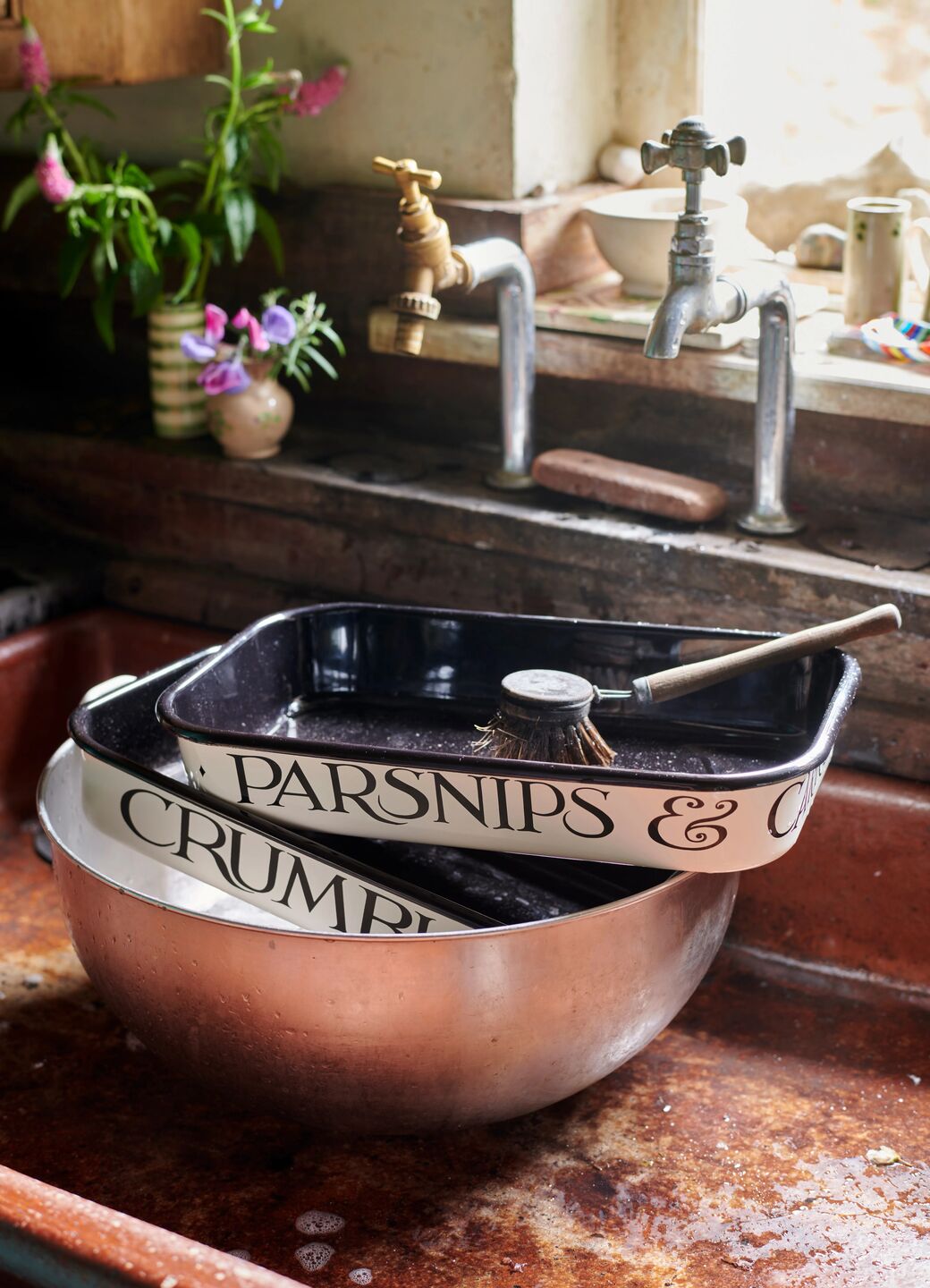 Black Toast 34cm Enamel Roasting Tray