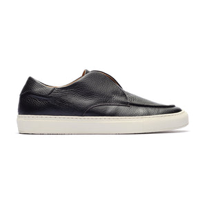 Men's Black Pebbled Leather Pitti Sneaker