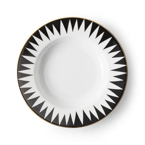 Black Punk Soup & Pasta Plate