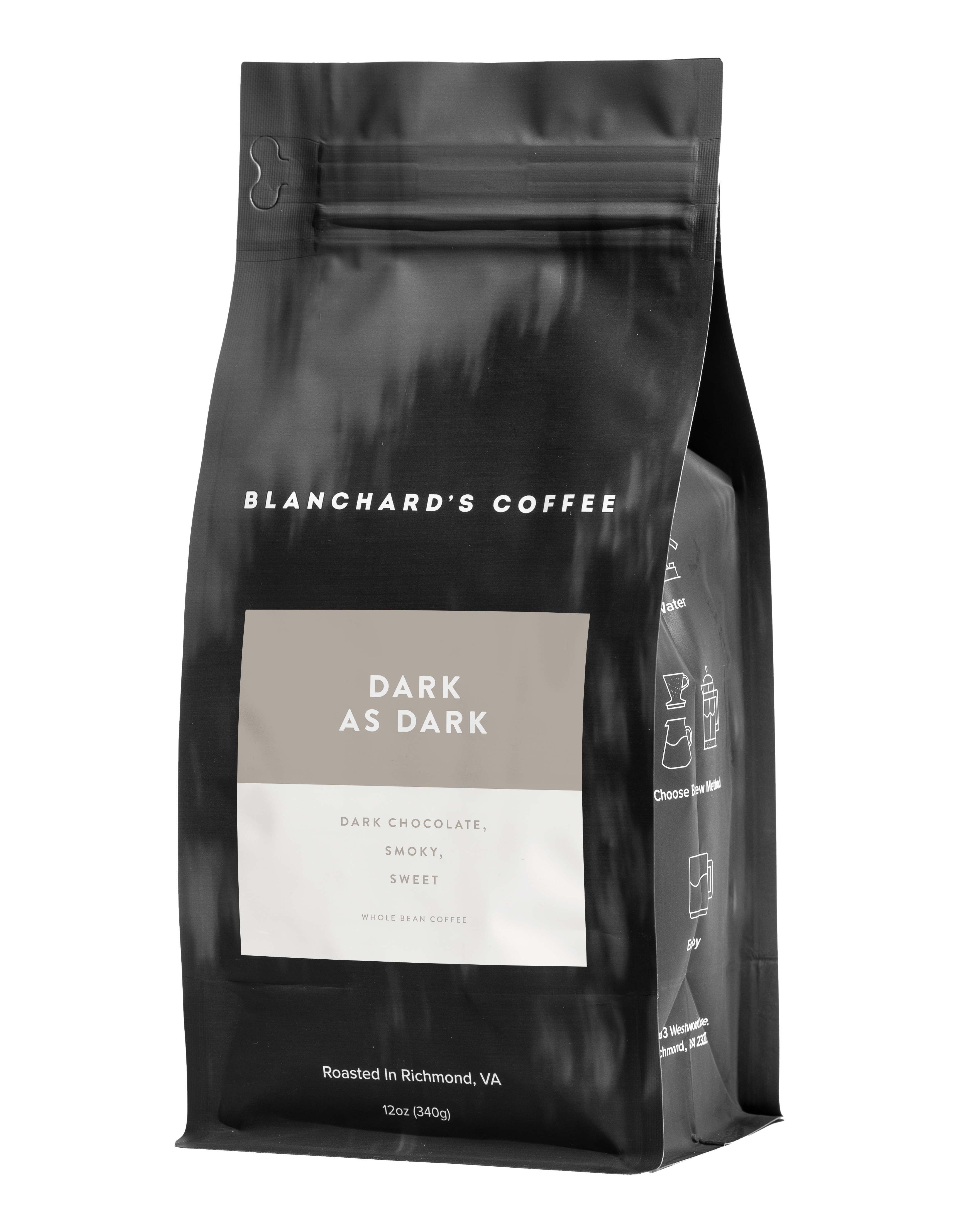 Dark As Dark coffee, 2.5 lb, whole bean