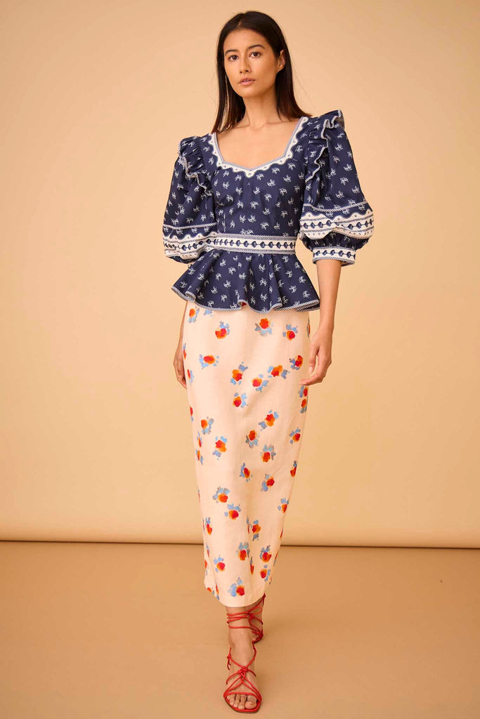 oversized peplum top