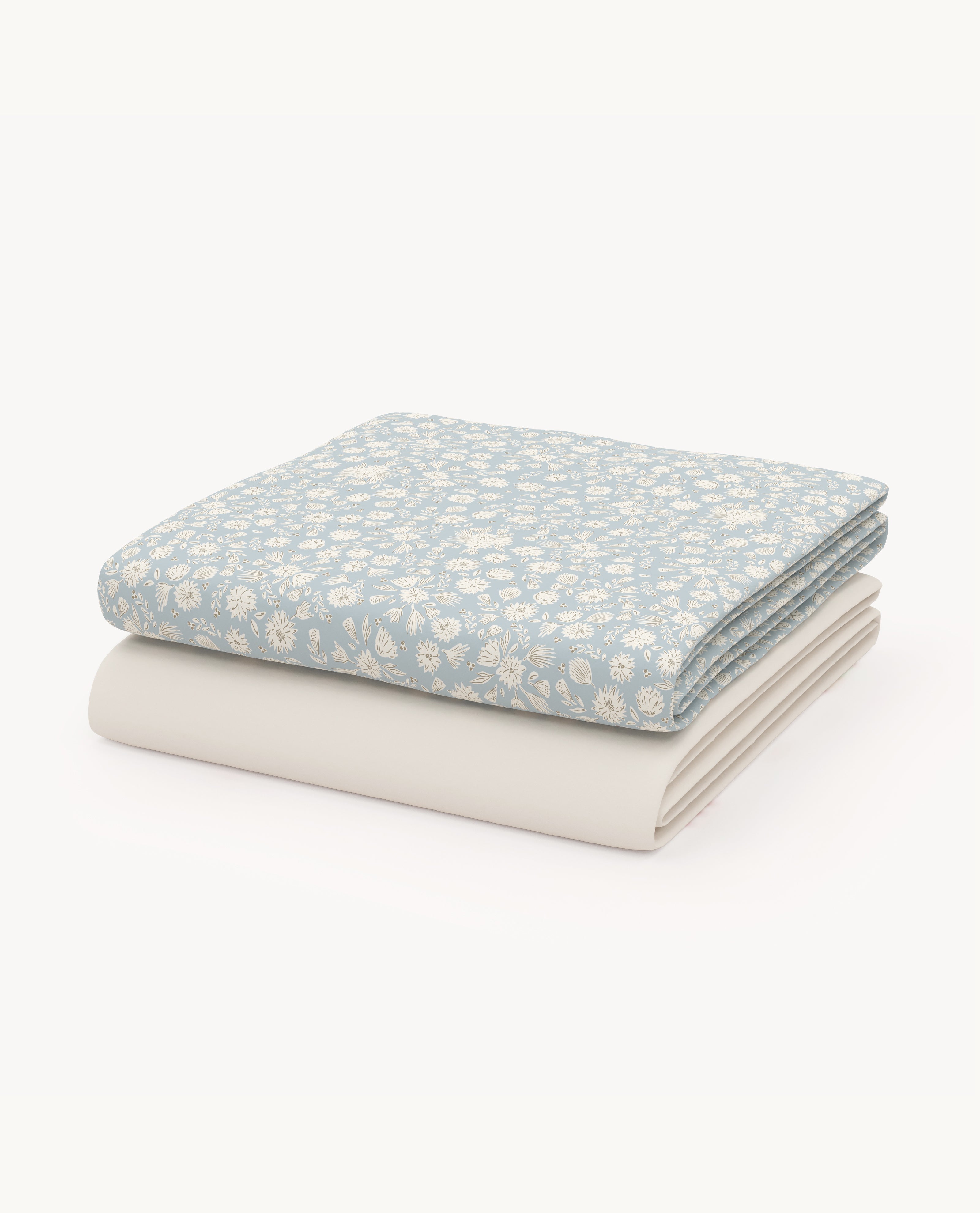 Bloom Crib Sheet Set full size - blue
