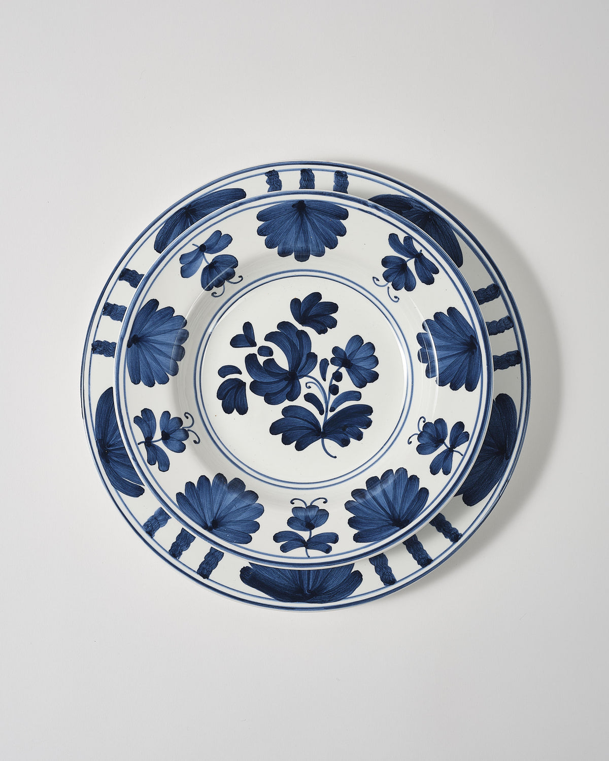 Blossom Soup Plate, Midnight Blue