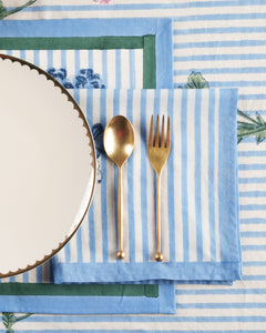 Blue Hydrangea Blockprint Placemat