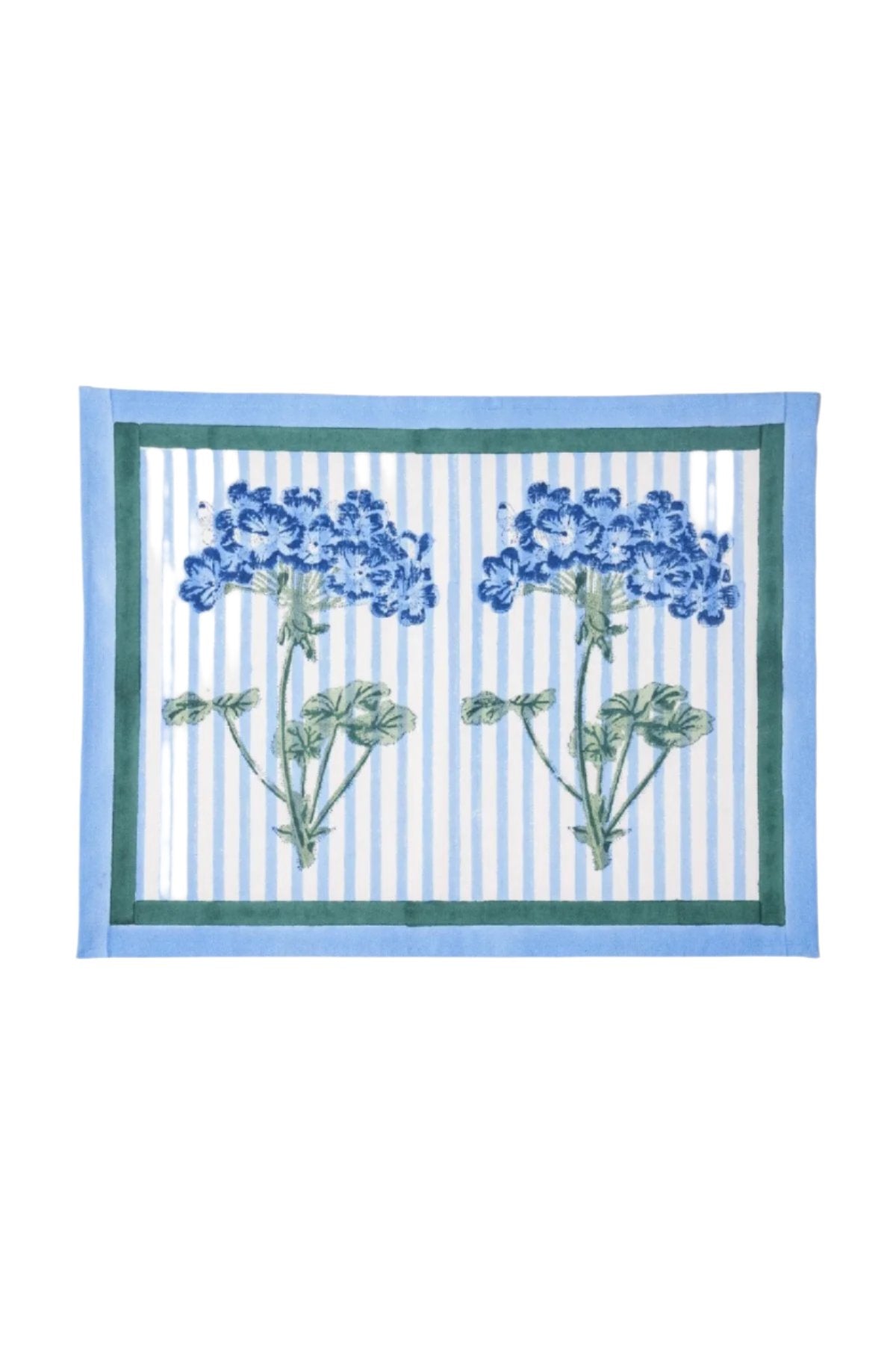 Blue Hydrangea Blockprint Placemat