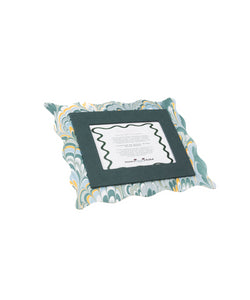 Scalloped Hand-Marbled Picture Frame 4x6 in Blue