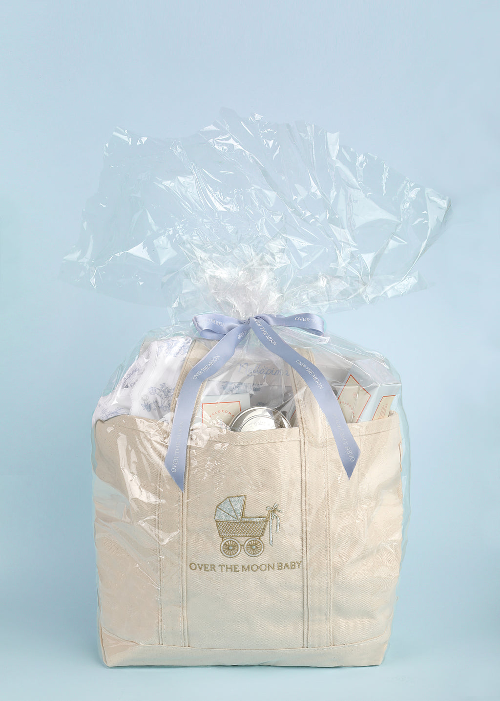 Over The Moon's Bath Baby Bundle in Blue