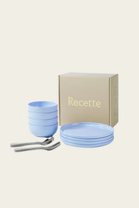 Complete Dinnerware Set in Blue