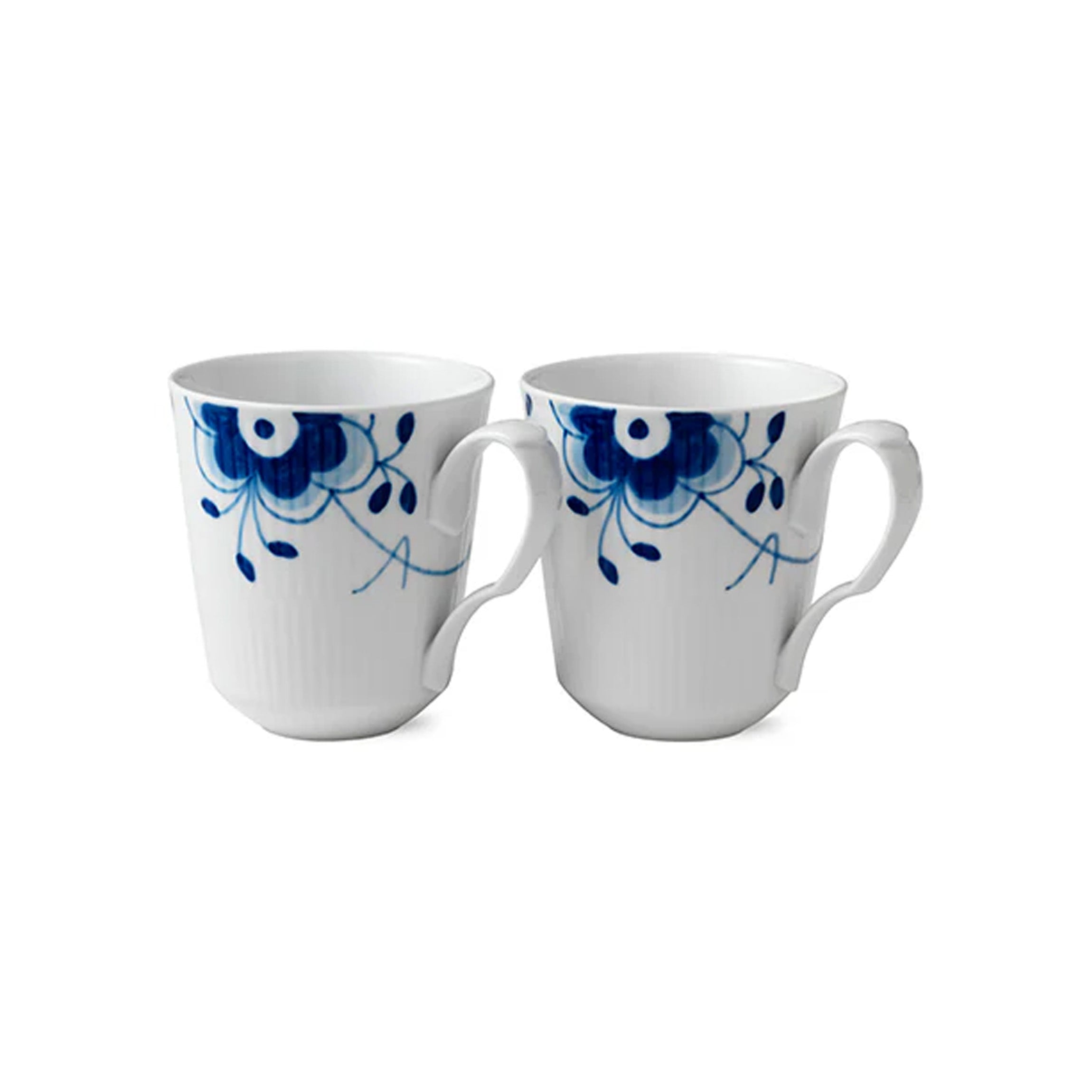 Blue Fluted Mega Cup 37cl 12.5oz 2PK