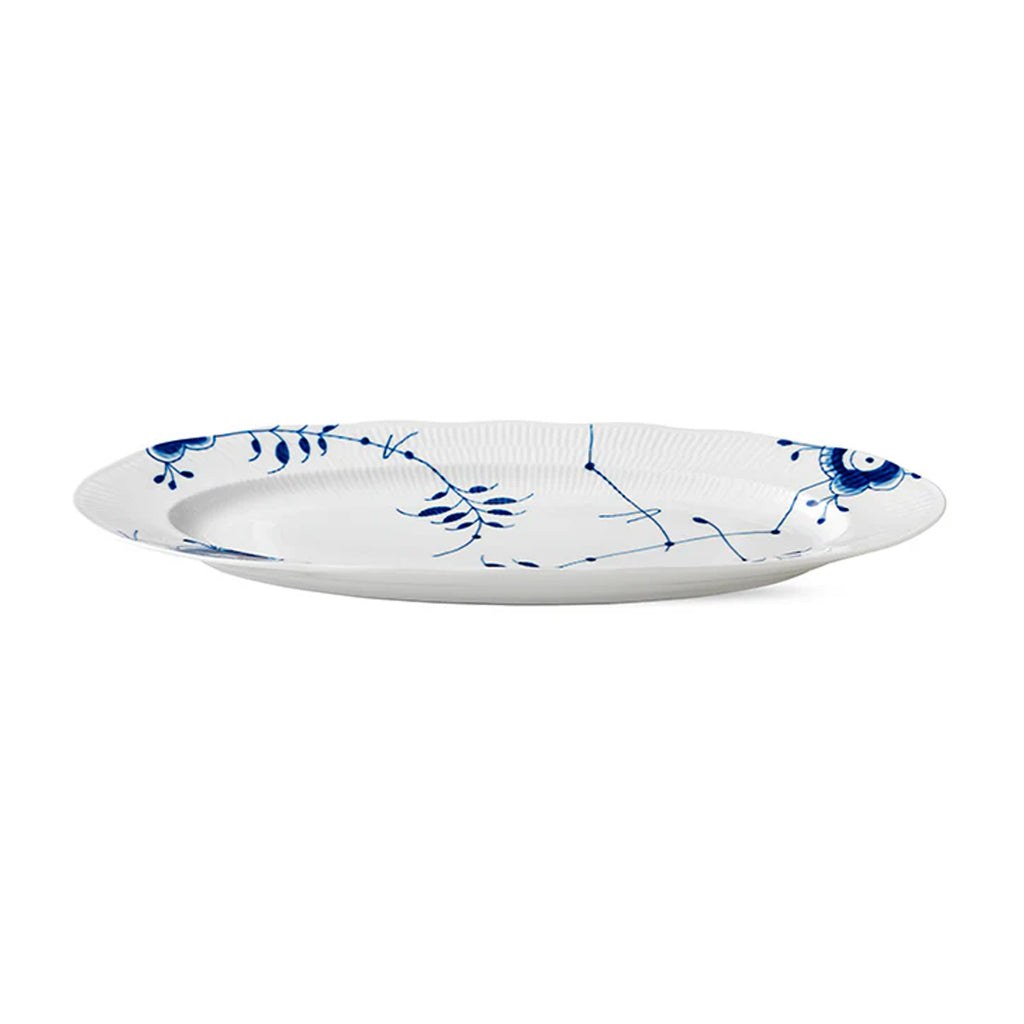 Blue Fluted Mega Fish Dish 60cm 23.6"