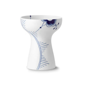 Blue Fluted Mega Open Vase 19cm 7.48"