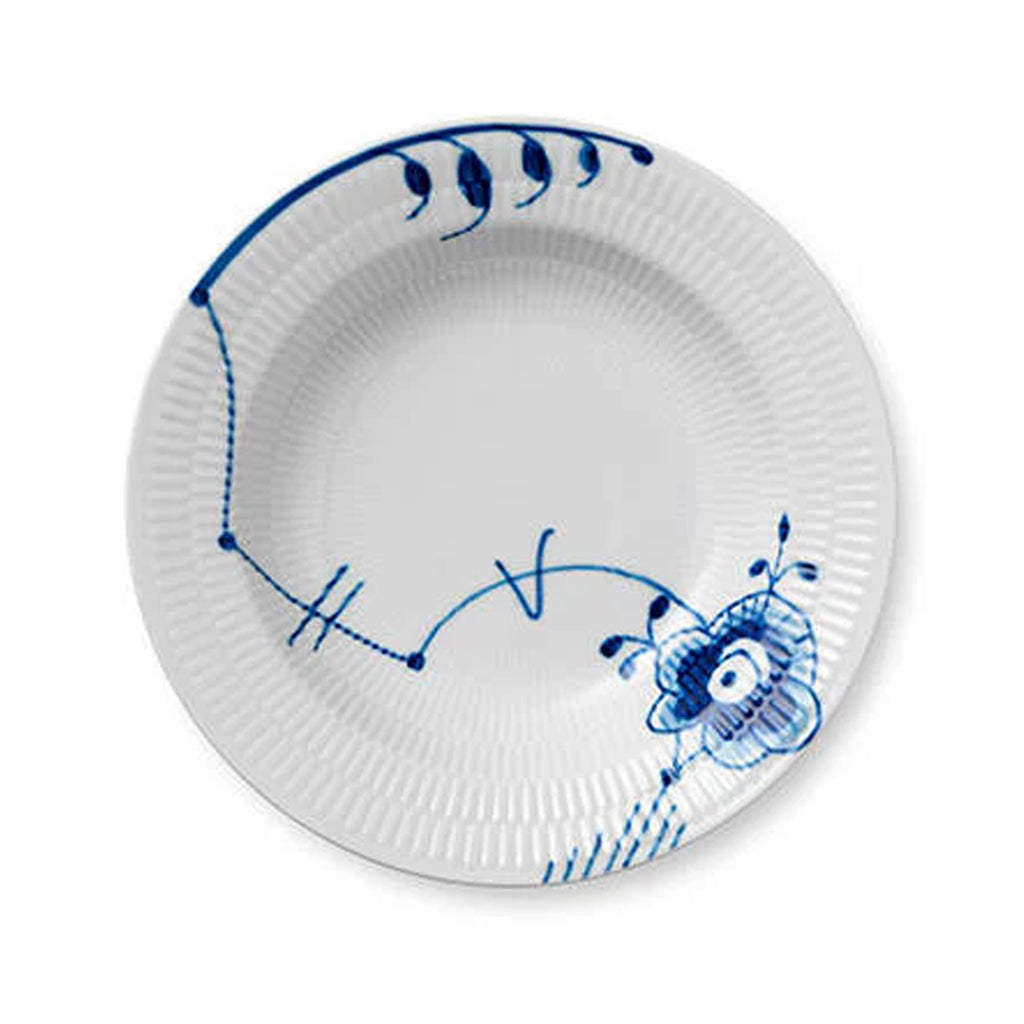 Blue Fluted Mega Rim Soup Bowl #6 8.25"